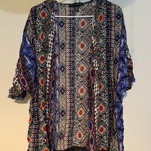 Multicolor Aztec NWT kimono S